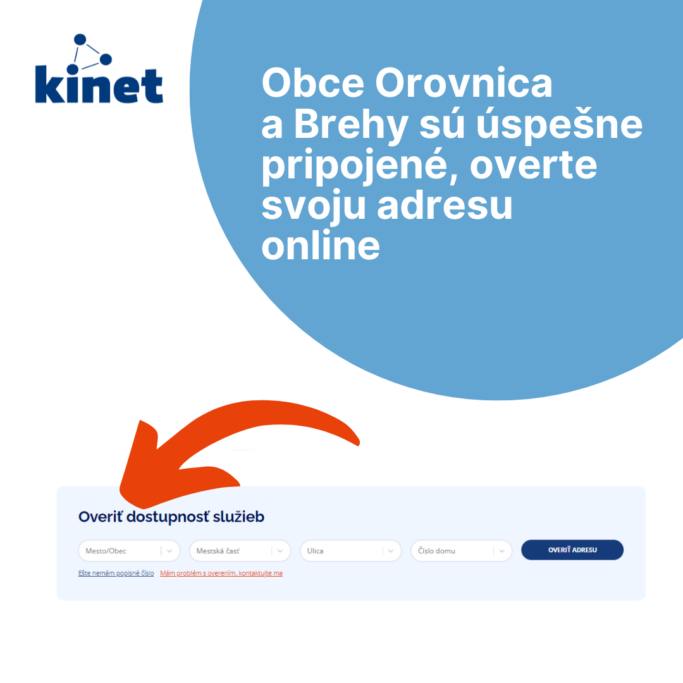 Orovnica a Brehy sa PRIPÁJAJÚ do nášho optického internetu