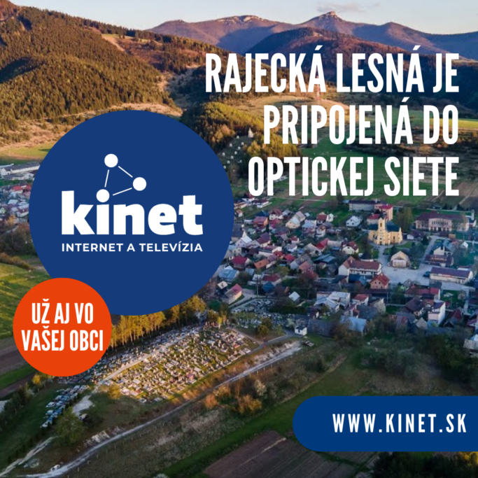 Rajecká Lesná má optický internet od kinetu